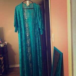 Lace Duster- Turquoise